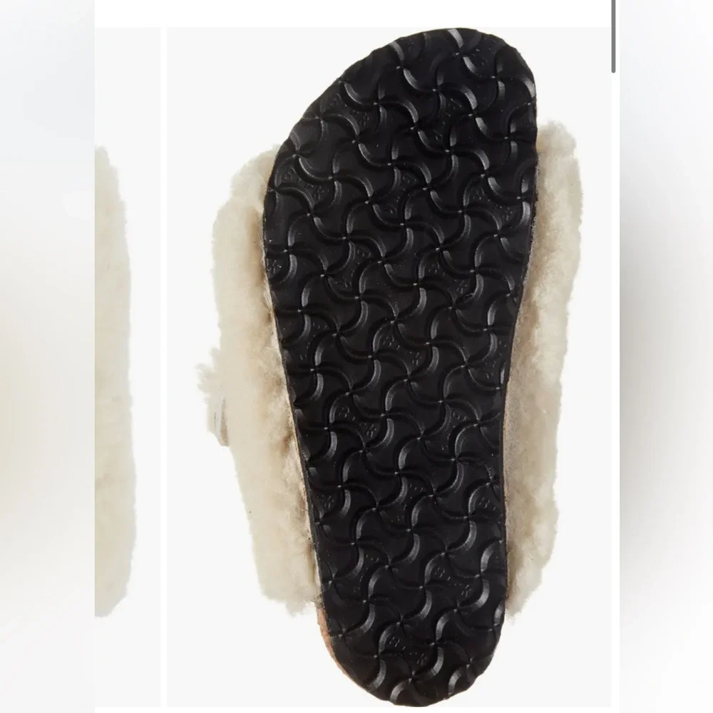 Birkenstock Arizona Kids Shearling in Color Teddy Eggshell sizeUK 33 US 2-2.5NEW